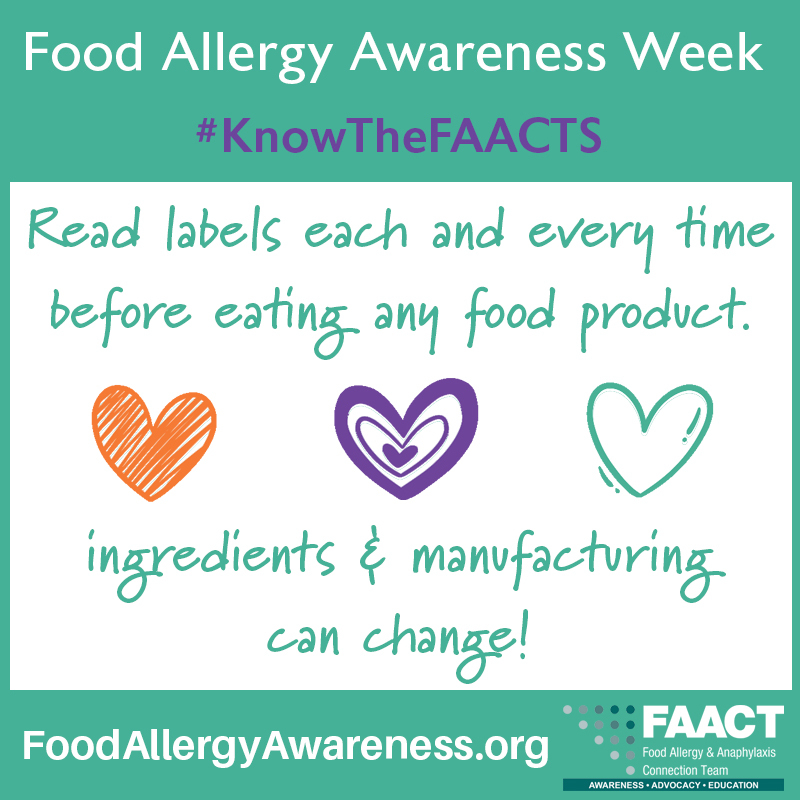 Food Allergy Awareness Week Poster